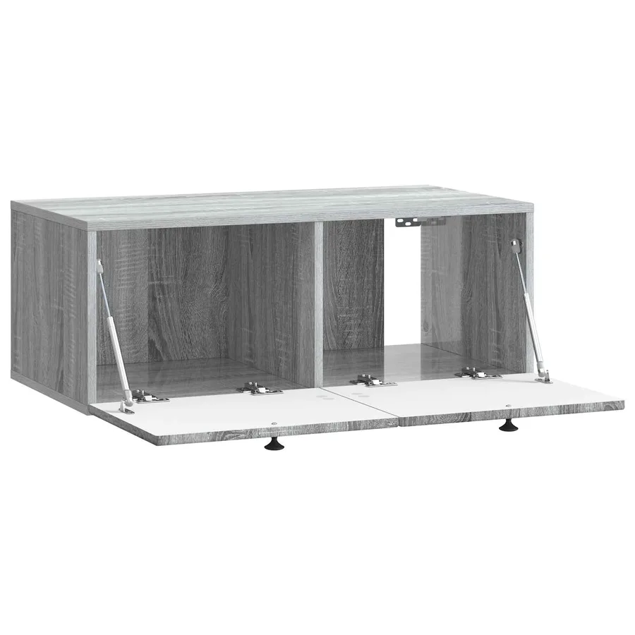Meuble TV mural Sonoma gris 78,5 x 41 x 30 cm Bois d'ingénierie - 5