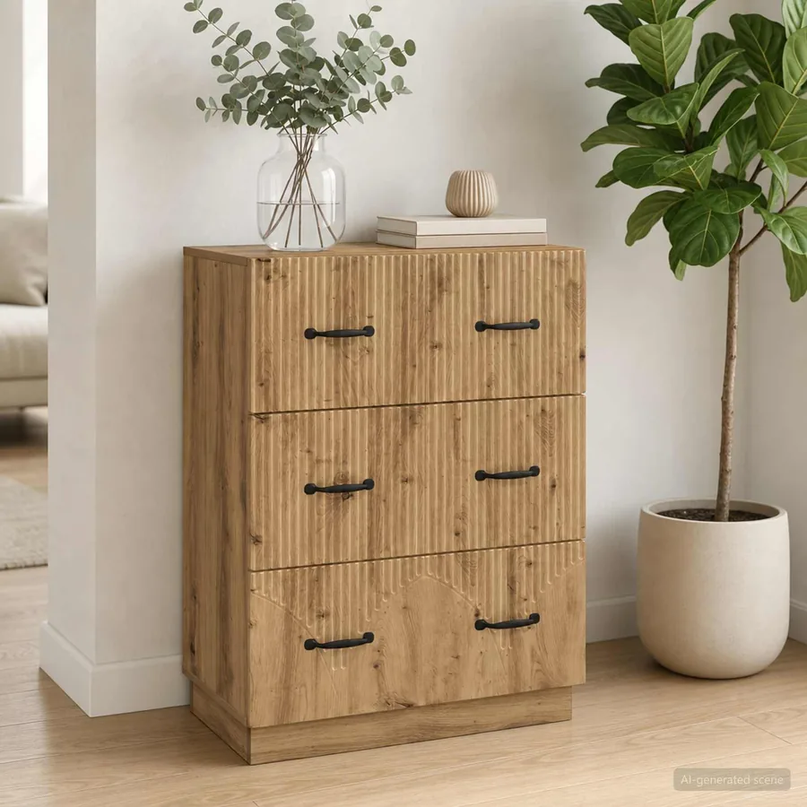 Armoire à tiroirs 66 x 34,5 x 87 cm Bois d'ingénierie