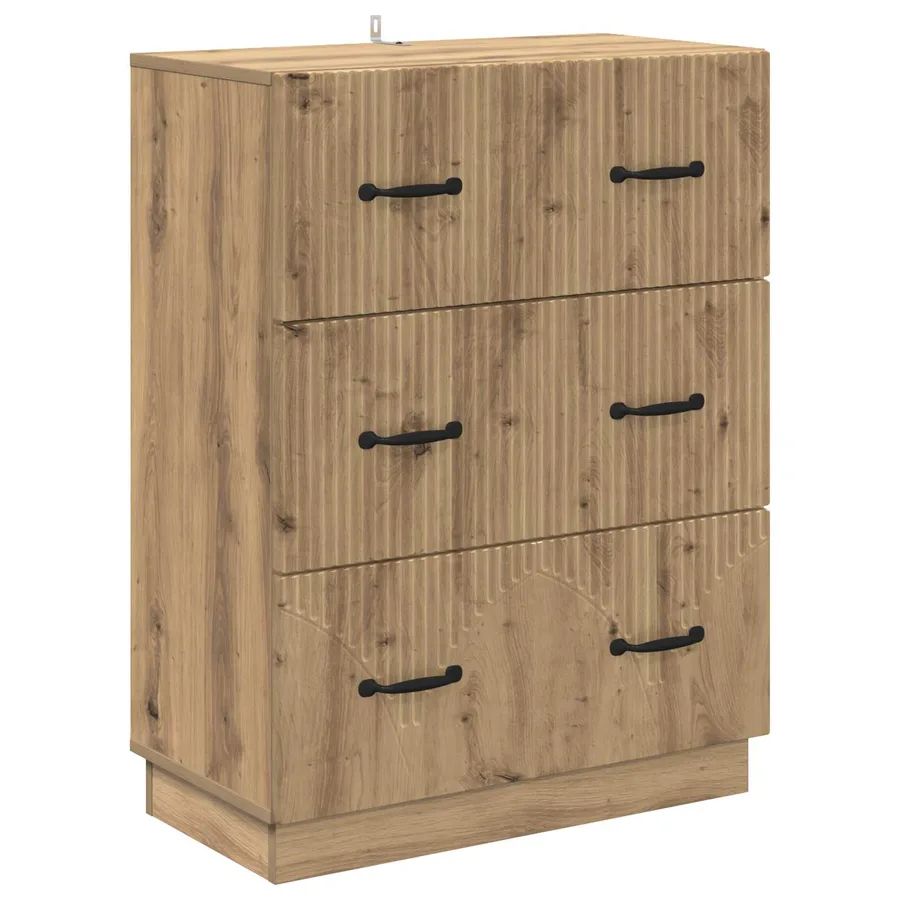 Armoire à tiroirs 66 x 34,5 x 87 cm Bois d'ingénierie - 2