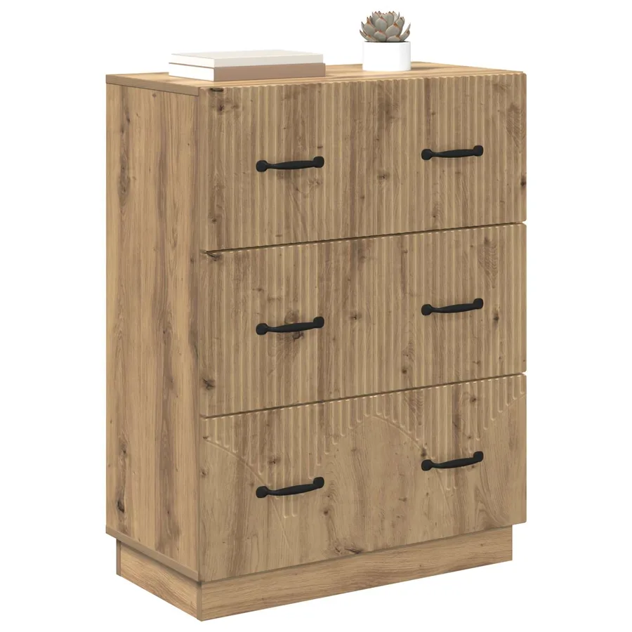 Armoire à tiroirs 66 x 34,5 x 87 cm Bois d'ingénierie - 3