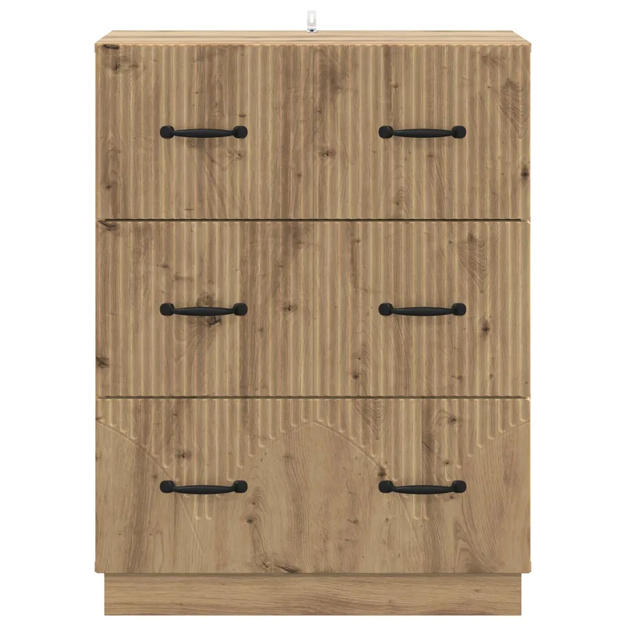 Armoire à tiroirs 66 x 34,5 x 87 cm Bois d'ingénierie - 6