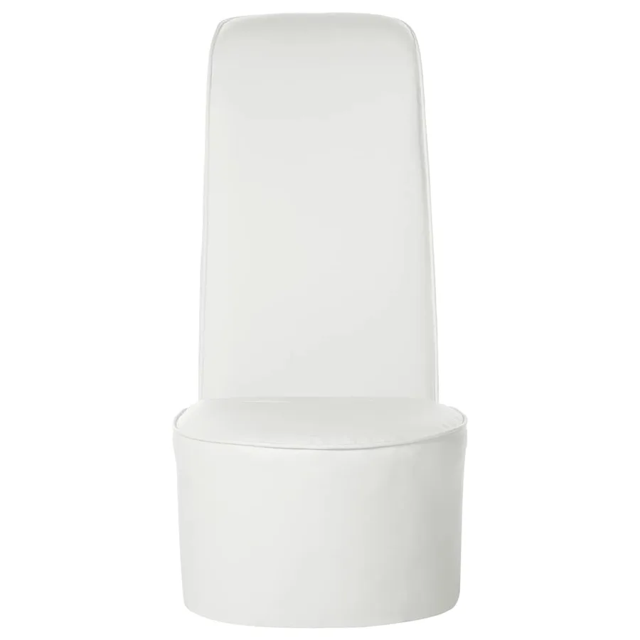 Chaise en forme de chaussure à talon haut Blanc Similicuir - 5