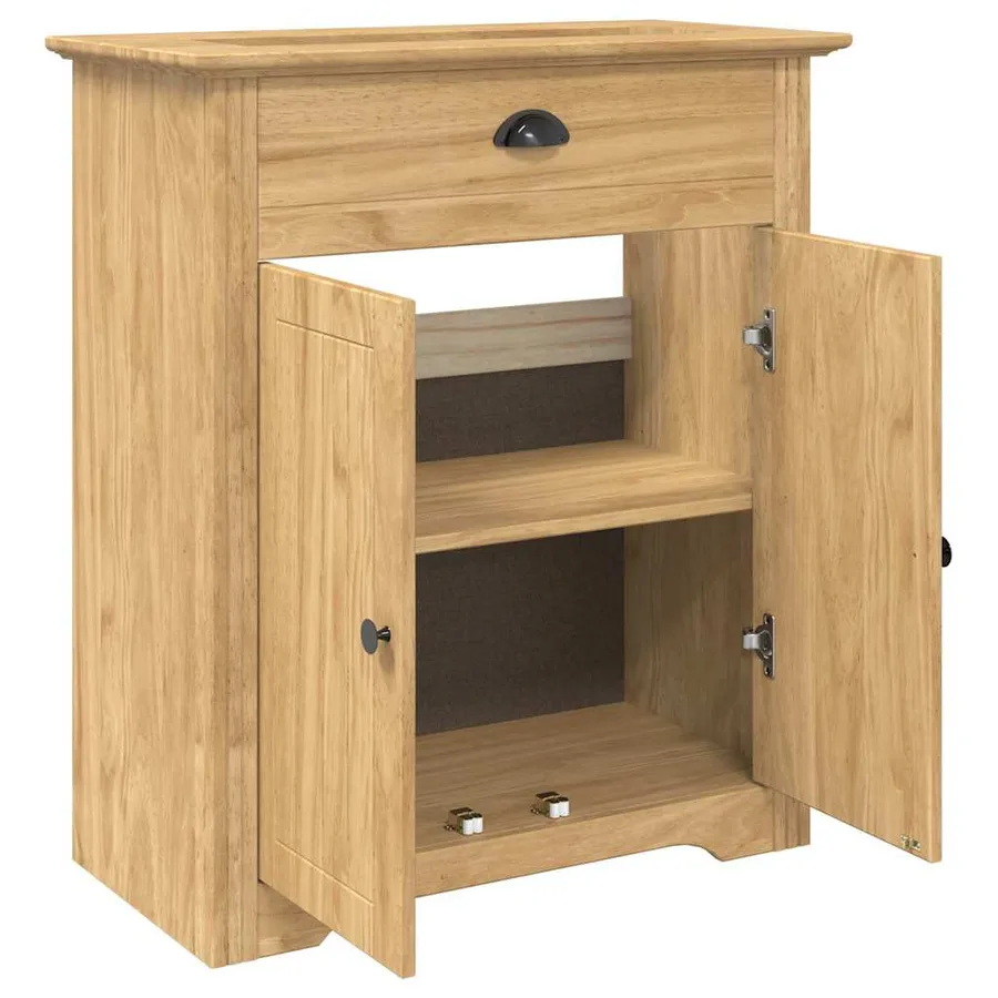 Cabinet de salle de bain BODO Marron miel 70 x 35 x 80 cm - 4