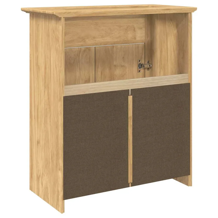 Cabinet de salle de bain BODO Marron miel 70 x 35 x 80 cm - 7