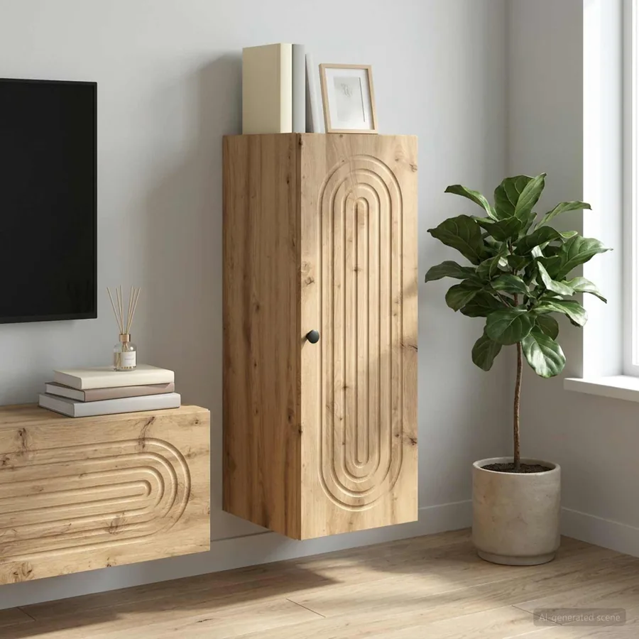 Armoire Murale 33 x 34,5 x 90 cm Bois d'ingénierie