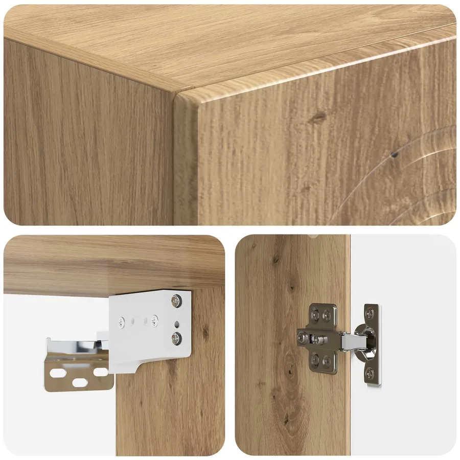 Armoire Murale 33 x 34,5 x 90 cm Bois d'ingénierie - 7