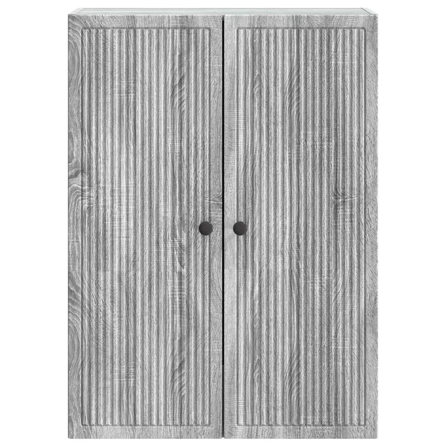 Armoire Murale Sonoma gris 66 x 34,5 x 90 cm Bois d'ingénierie - 4