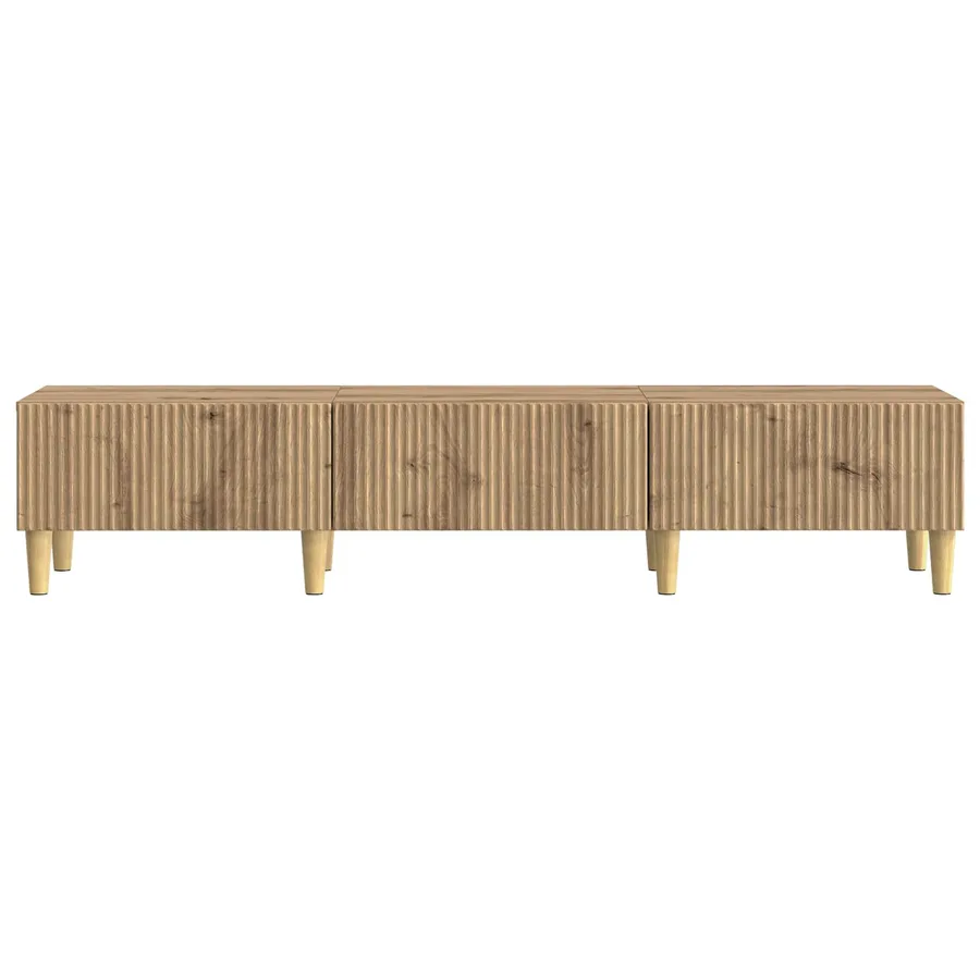 Meuble TV 147 x 34,5 x 30 cm Chêne artisanal Bois d'ingénierie - 6