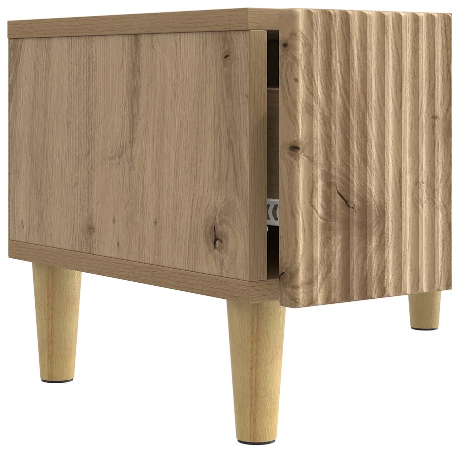 Meuble TV 147 x 34,5 x 30 cm Chêne artisanal Bois d'ingénierie - 9