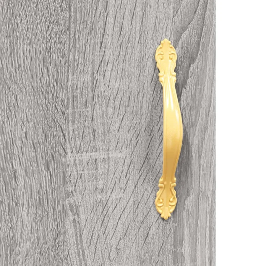 Buffet sonoma gris 90x34x80 cm bois d'ingénierie - 10