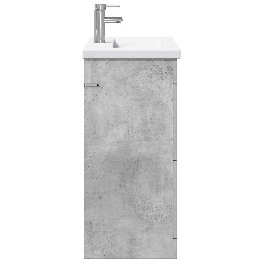 Ensemble de mobilier de salle de bain Gris béton - 6