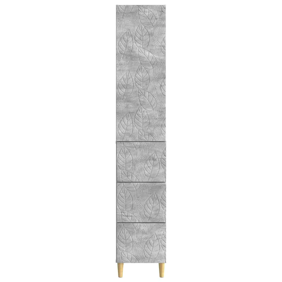 Ensemble de Meubles 2 pcs Gris béton 33 x 34,5 x 90 cm - 5
