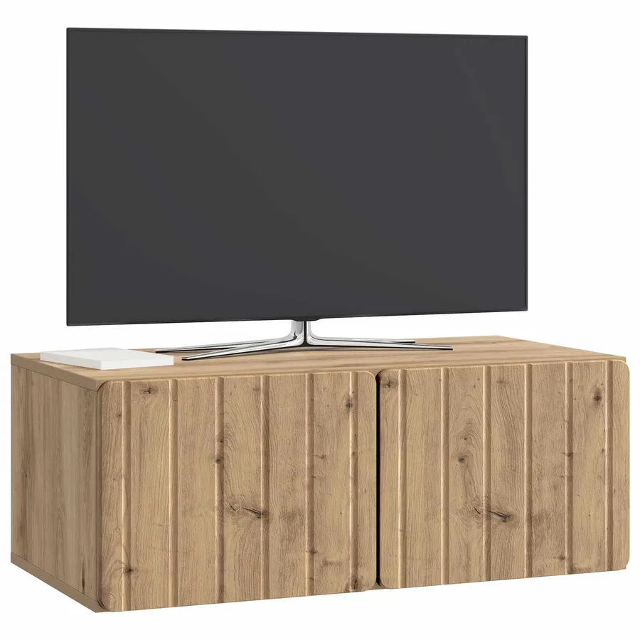 Meuble TV mural 78,5 x 41 x 30 cm Chêne artisanal - 3