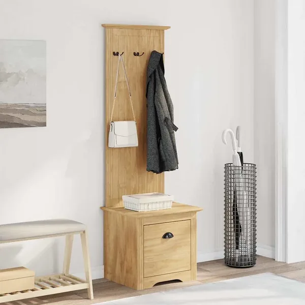 Meuble de couloir BODO Marron miel 50 x 40 x 156,7 cm