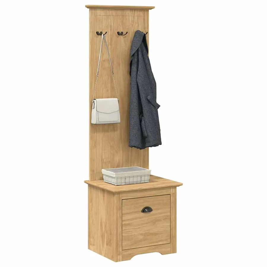 Meuble de couloir BODO Marron miel 50 x 40 x 156,7 cm - 3