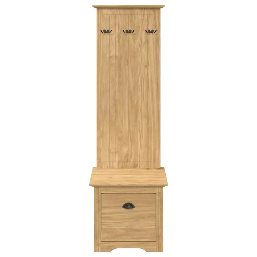 Meuble de couloir BODO Marron miel 50 x 40 x 156,7 cm - 5