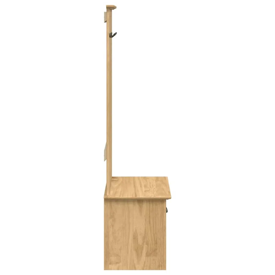 Meuble de couloir BODO Marron miel 50 x 40 x 156,7 cm - 6