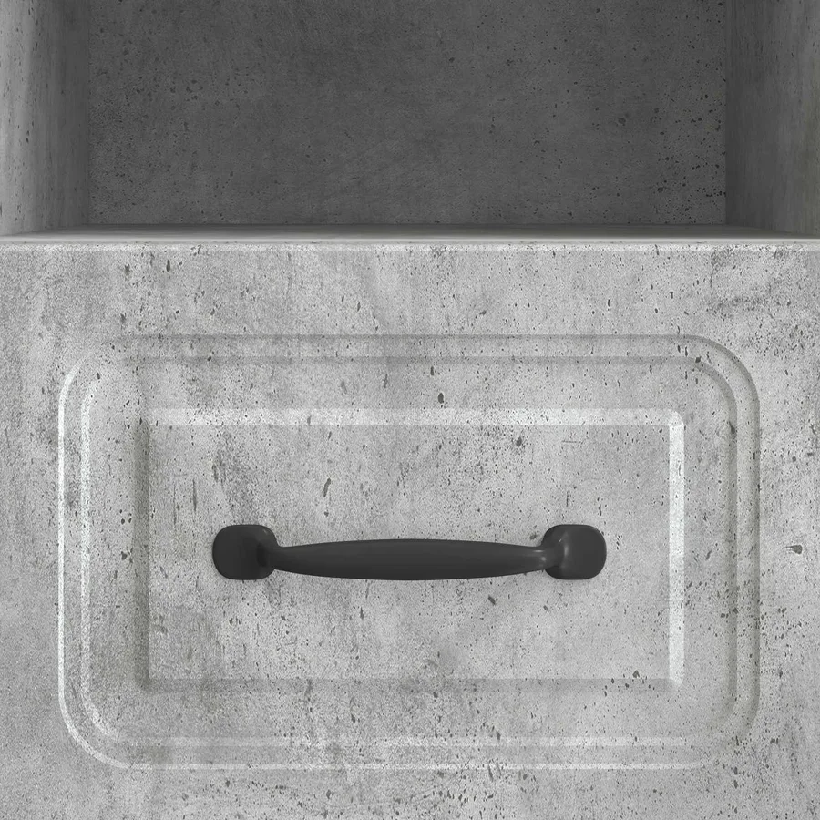 Meuble TV Gris béton 102 x 34,5 x 47 cm Bois d'ingénierie - 10