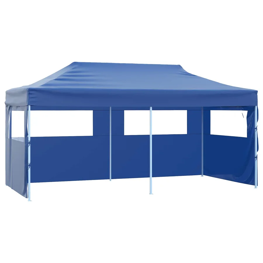 Tente de fête Bleu 291 x 580 x 315 cm Tissu Oxford - 2