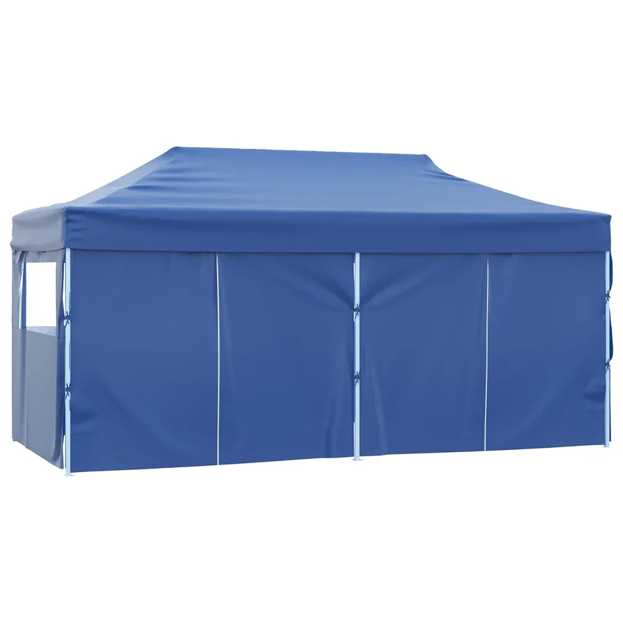 Tente de fête Bleu 291 x 580 x 315 cm Tissu Oxford - 3