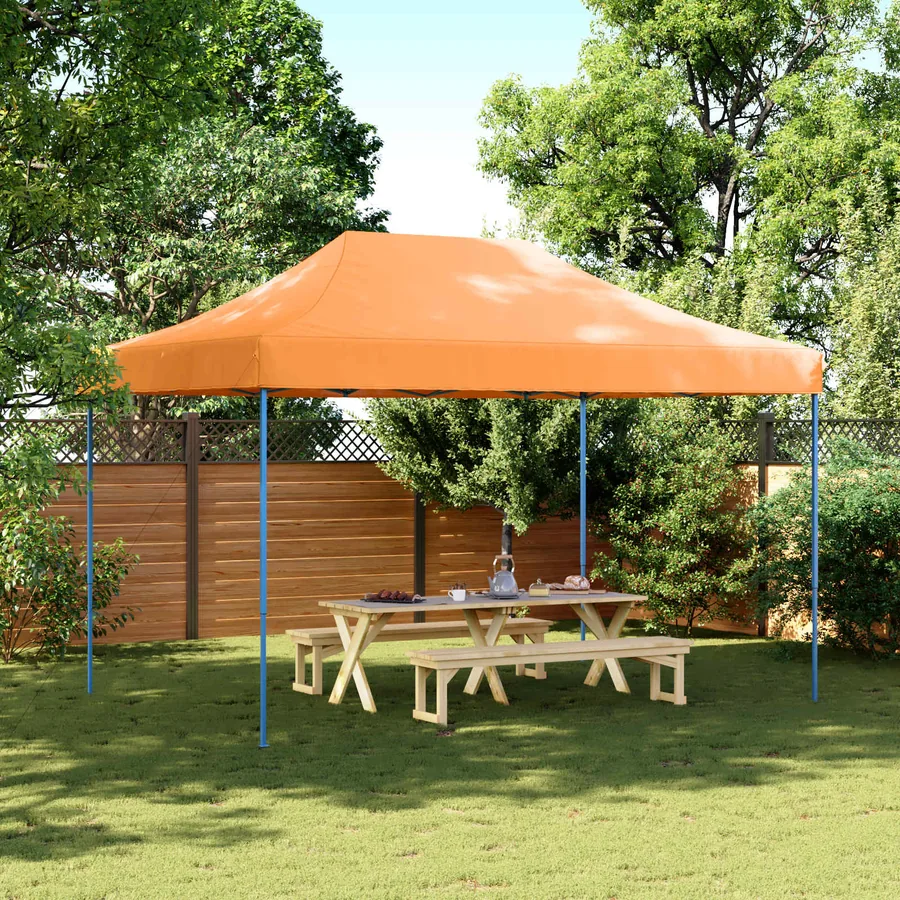Tente de fête Orange 279 x 410 x 315 cm Tissu Oxford