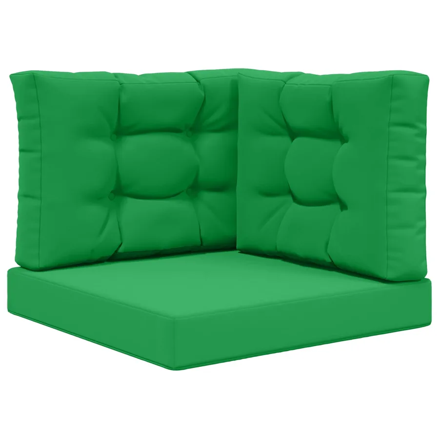 Coussin de canapé d'extérieur 3 pcs Vert Polyester - 2