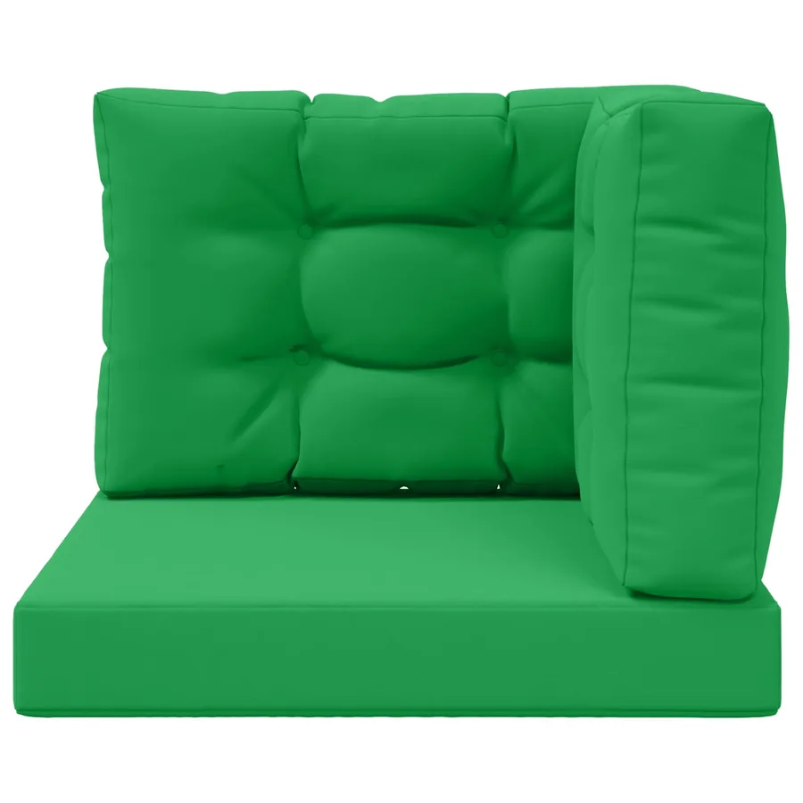 Coussin de canapé d'extérieur 3 pcs Vert Polyester - 6