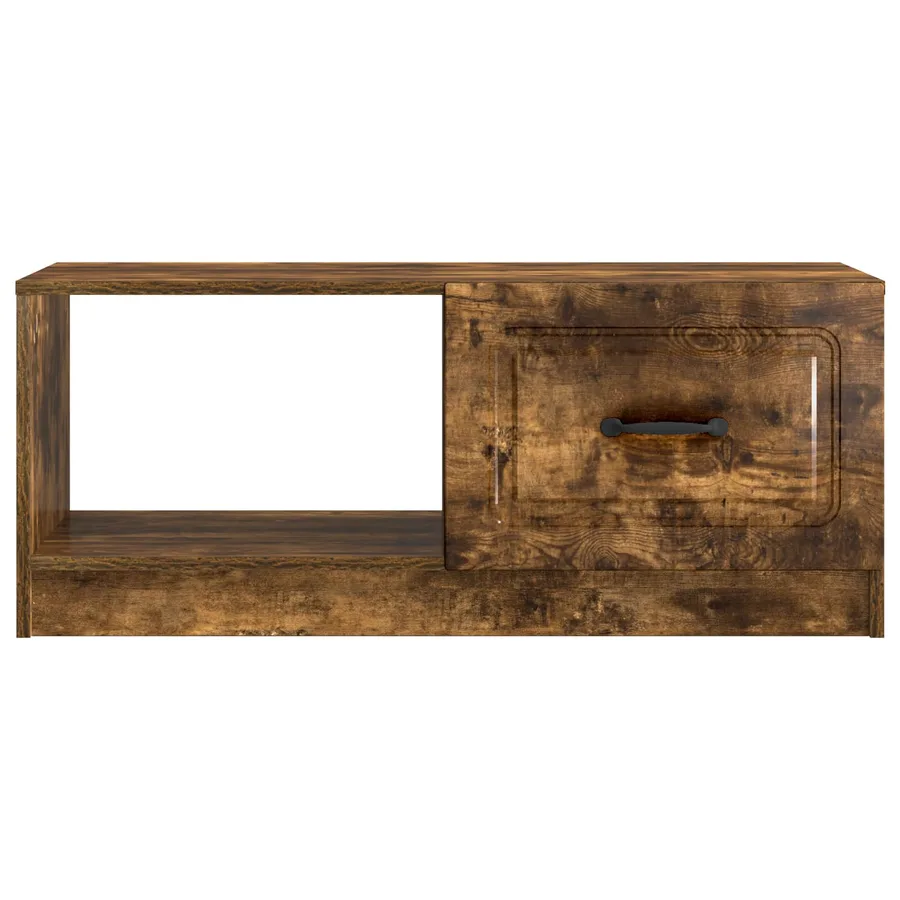 Table basse Chêne fumé 90 x 50 x 37 cm Bois d'ingénierie - 5