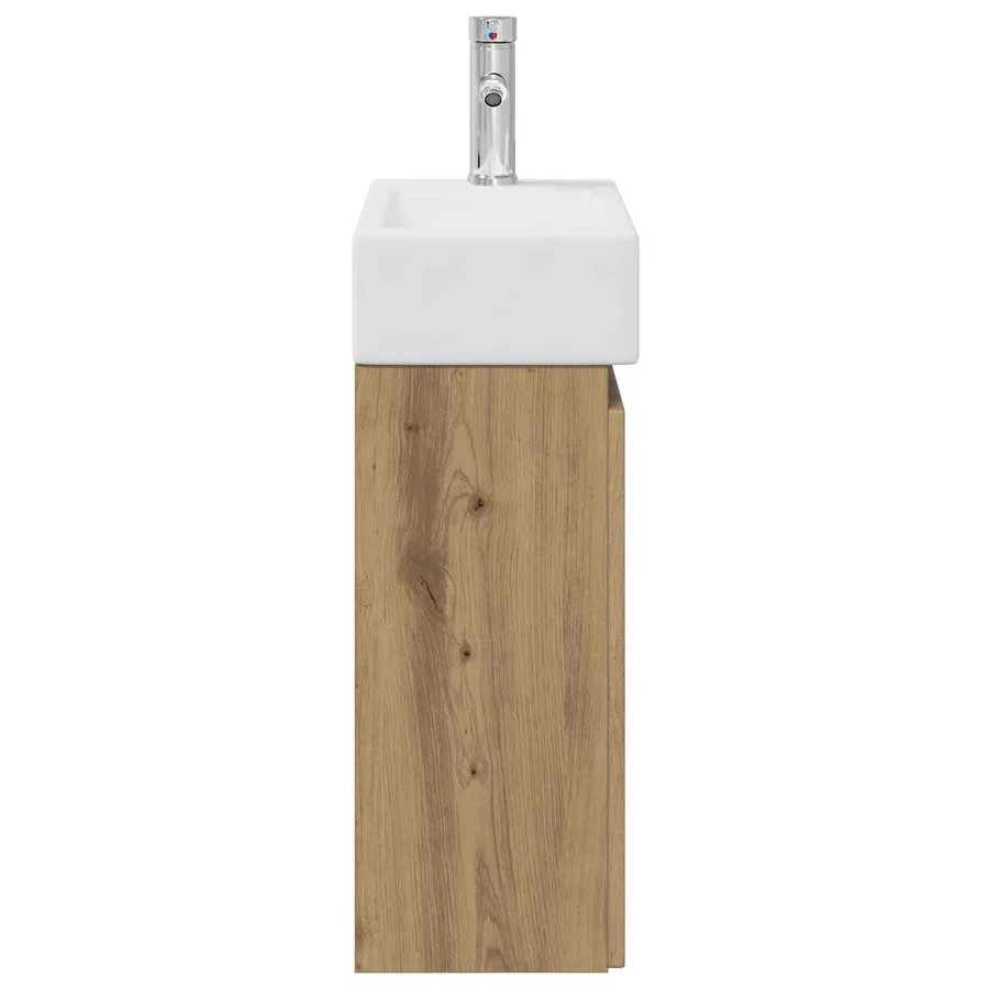 Meuble de salle de bain avec robinet Chêne artisanal - 6