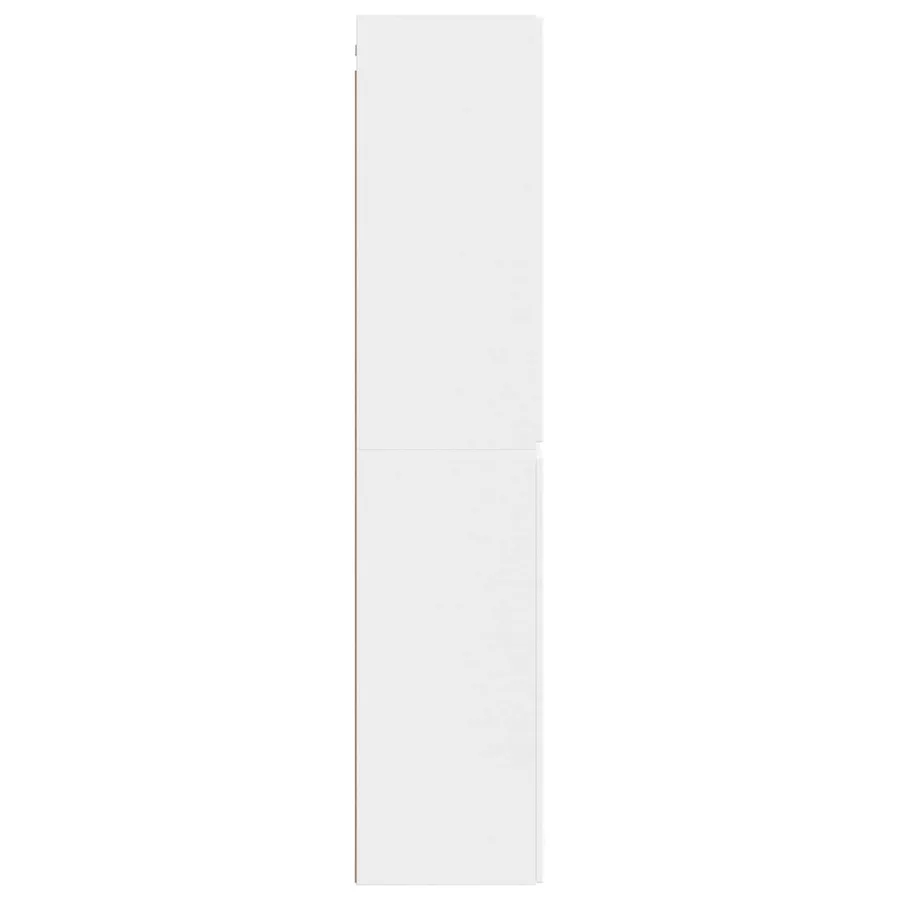 Cabinet de Salle de Bain Mural Blanc 33 x 34,5 x 160 cm - 4