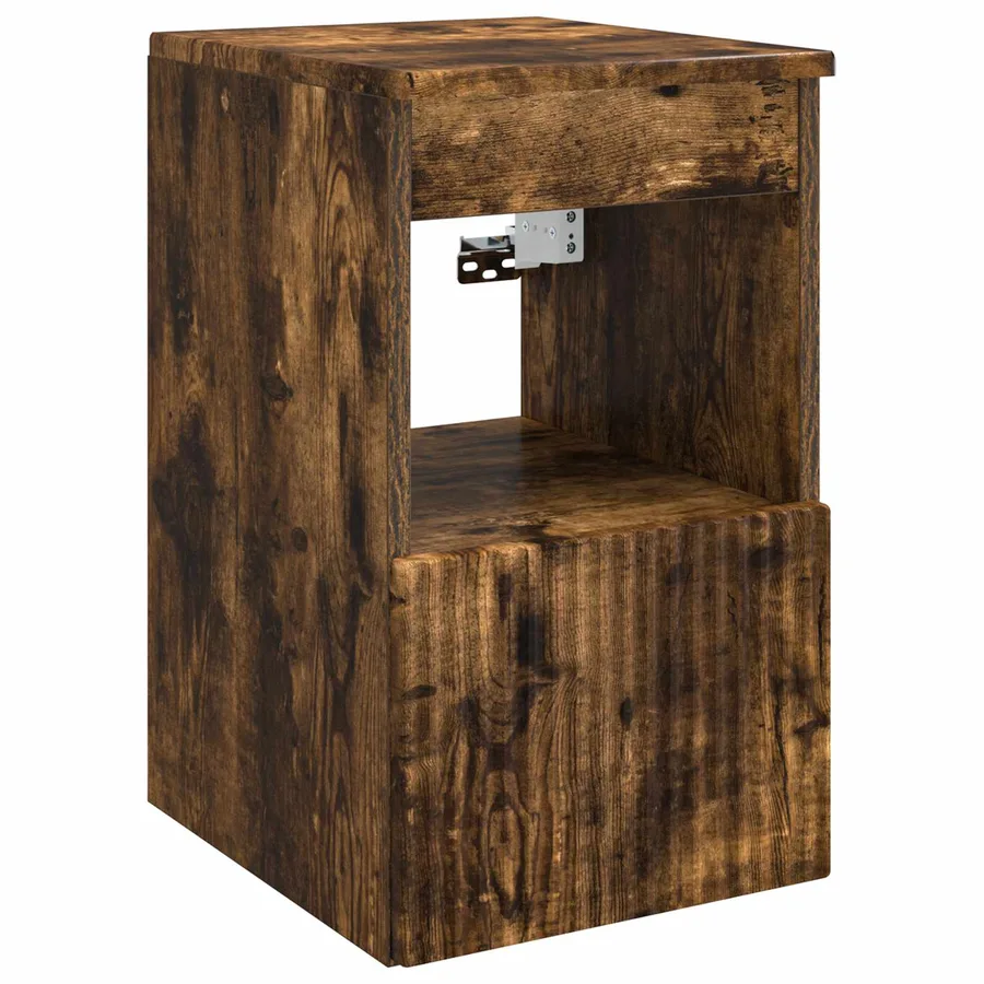 Armoire de salle de bain Chêne fumé 30 x 41 x 50 cm - 2