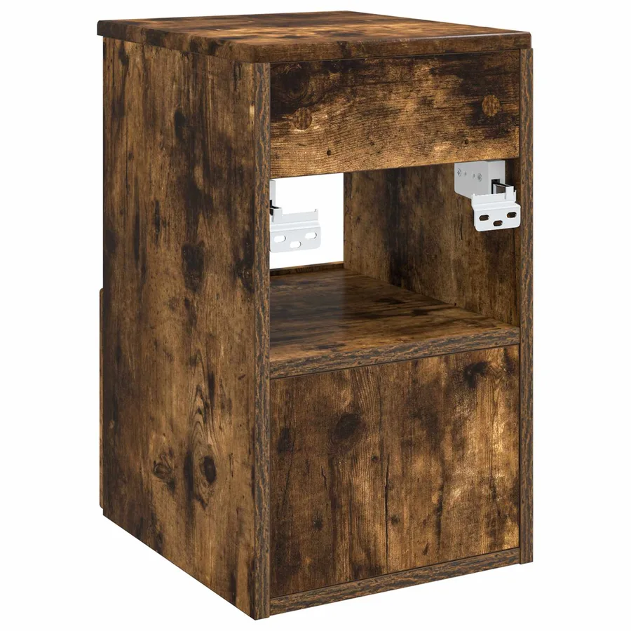 Armoire de salle de bain Chêne fumé 30 x 41 x 50 cm - 7