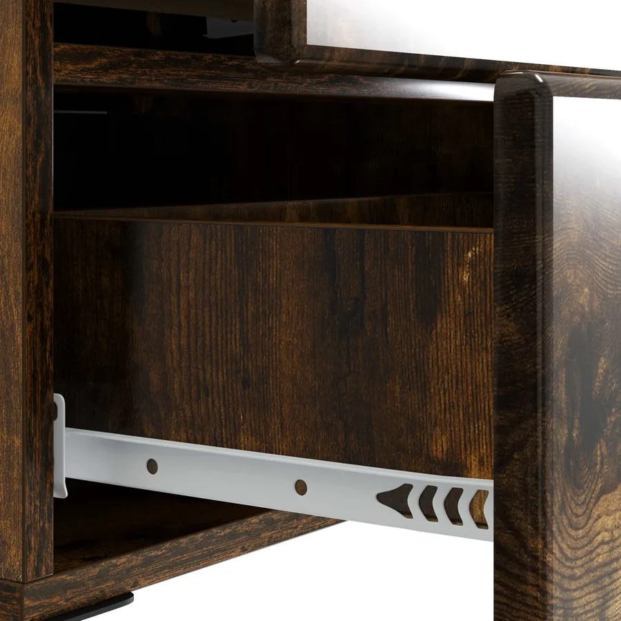 Cabinet de chevet 2 pcs Chêne fumé 43 x 34,5 x 47,5 cm - 11