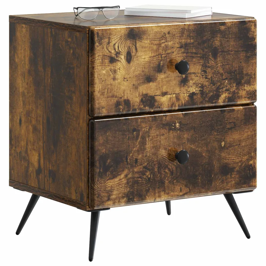 Cabinet de chevet 2 pcs Chêne fumé 43 x 34,5 x 47,5 cm - 3