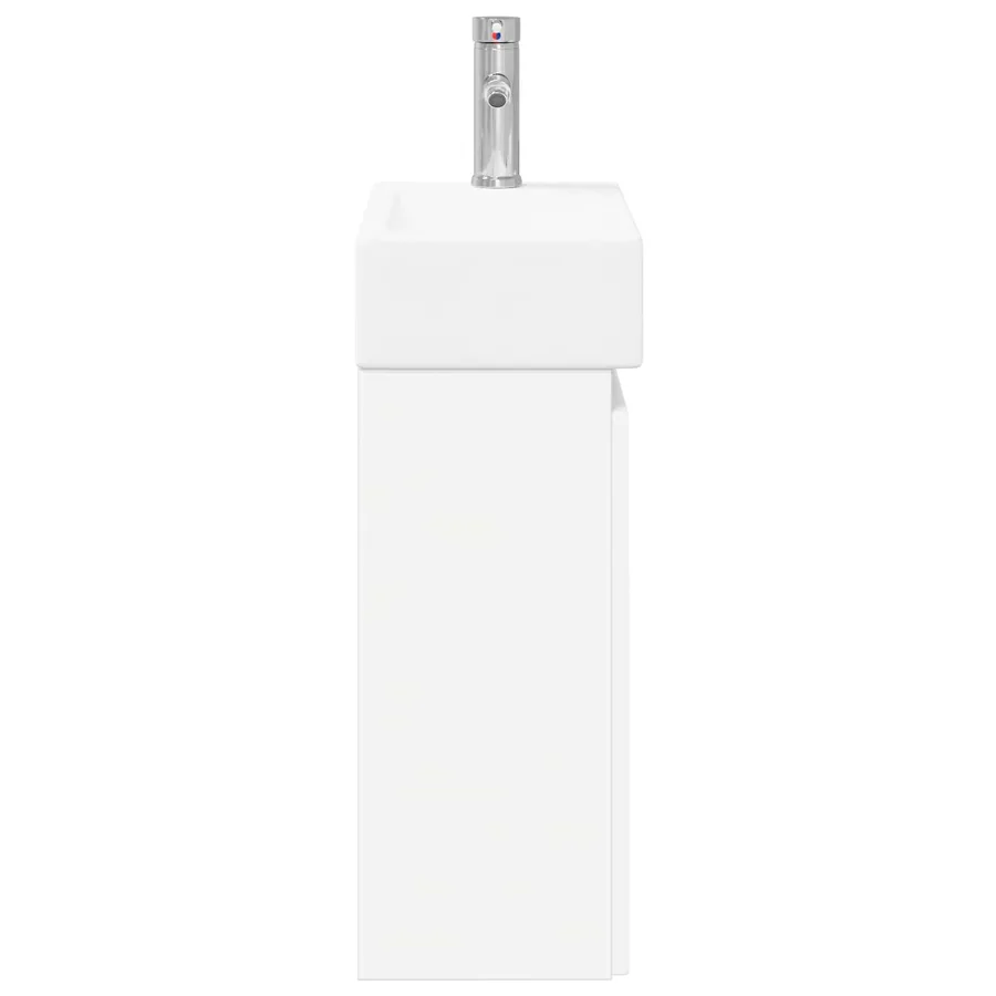 Meuble de salle de bain avec robinet Blanc 45,5 x 22,5 x 84 cm - 6