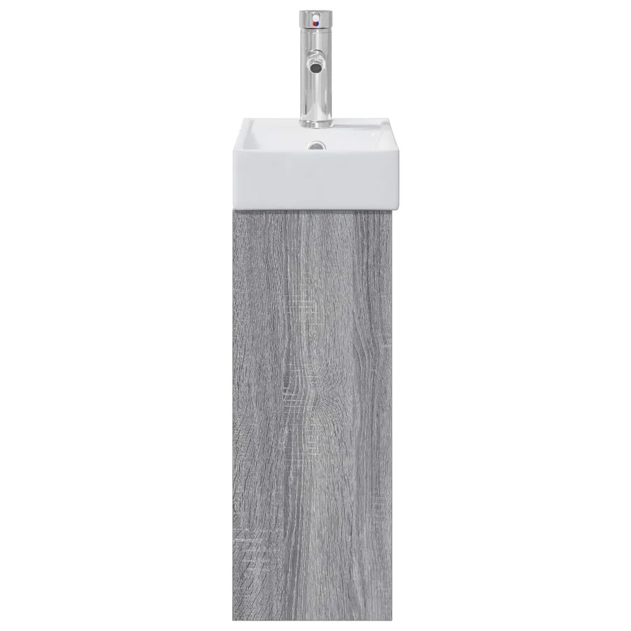 Meuble de salle de bain avec robinet Sonoma gris - 6