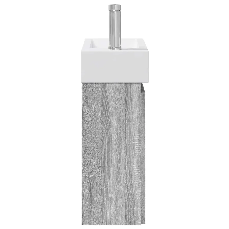 Meuble de salle de bain avec robinet Sonoma gris - 6