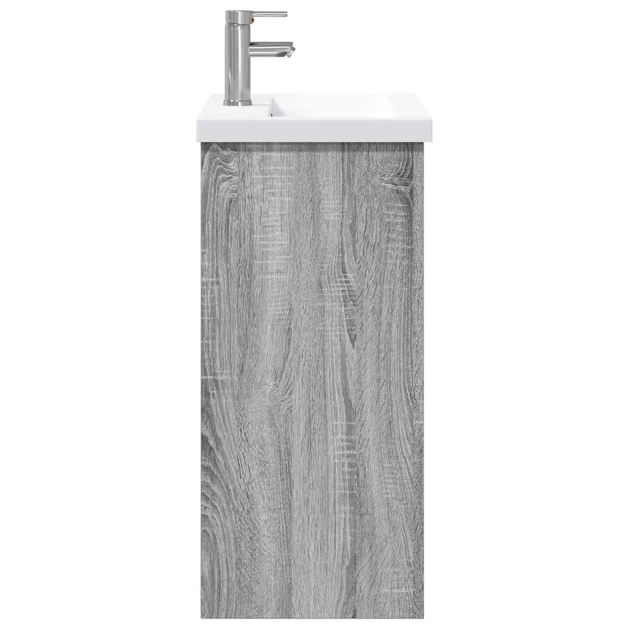 Ensemble de mobilier de salle de bain Sonoma gris - 6