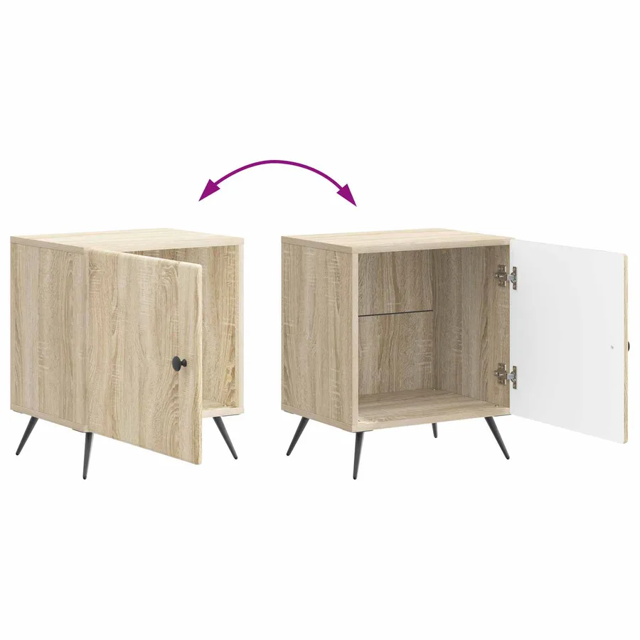 Cabinet de chevet Chêne Sonoma 43 x 34,5 x 50 cm - 8