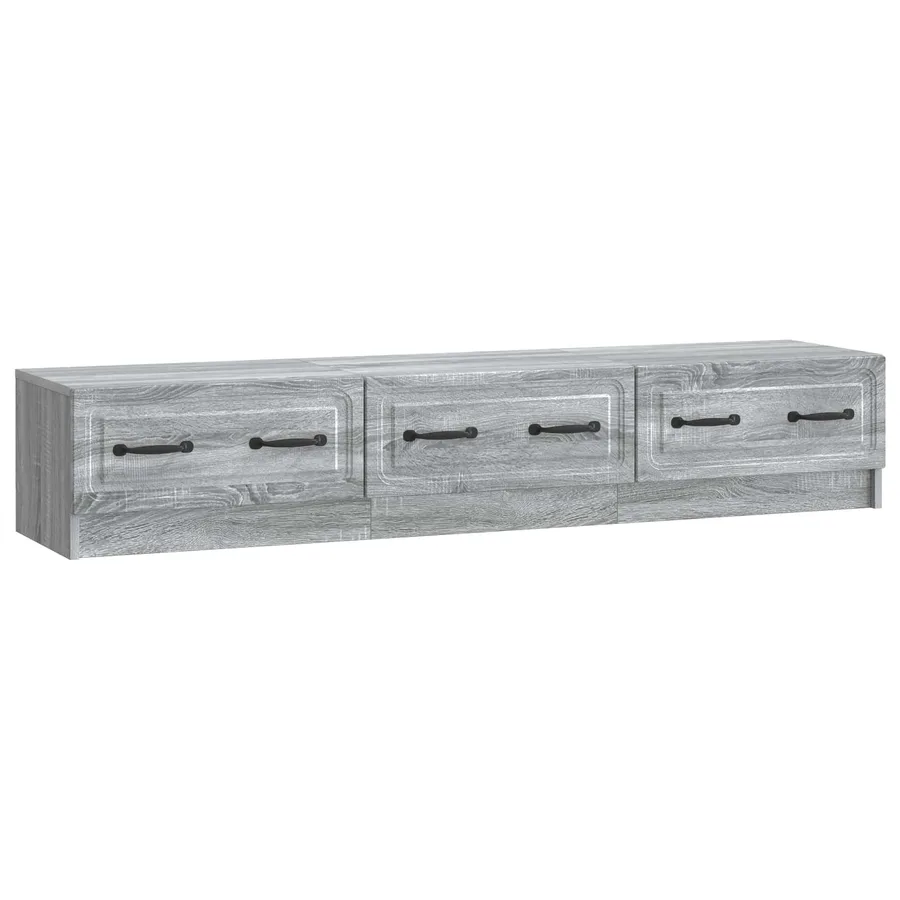Meuble TV Sonoma gris 147 x 34,5 x 27 cm Bois d'ingénierie - 2