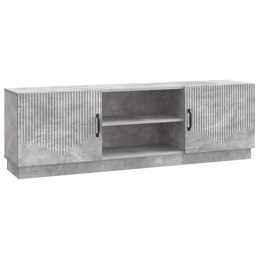 Meuble TV Gris béton 150 x 31 x 47 cm Bois d'ingénierie - 2