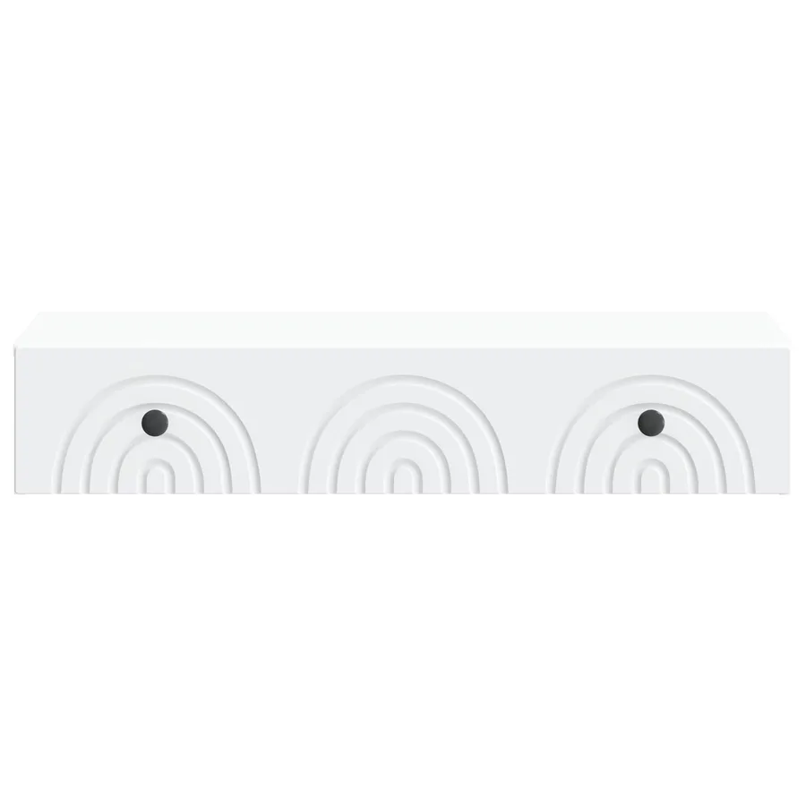 Table d'appoint murale Blanc 87,5 x 34,5 x 17 cm - 5