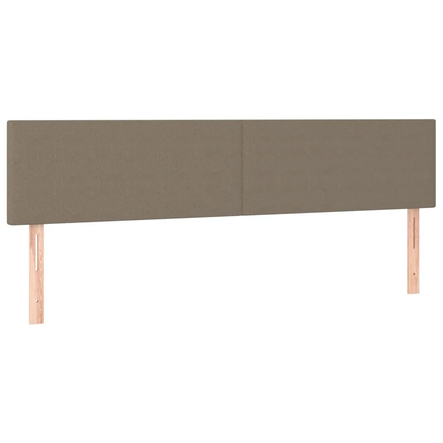Sommier à lattes de lit avec matelas LED Taupe 180x200 cm Tissu - 7