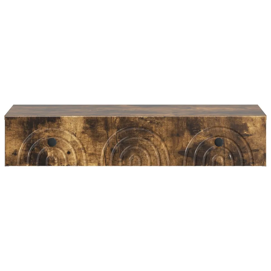 Table d'appoint murale Chêne fumé 87,5 x 34,5 x 17 cm - 5