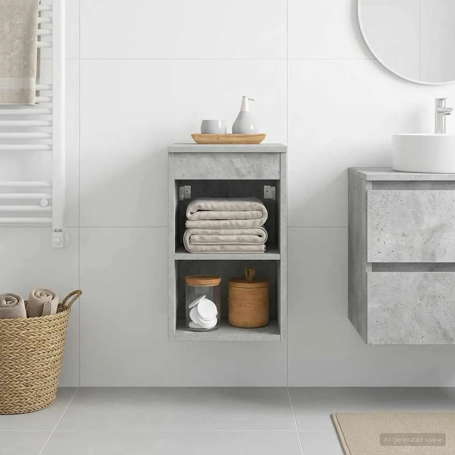 Meuble de Salle de Bain In-between Gris béton 30 x 41 x 50 cm