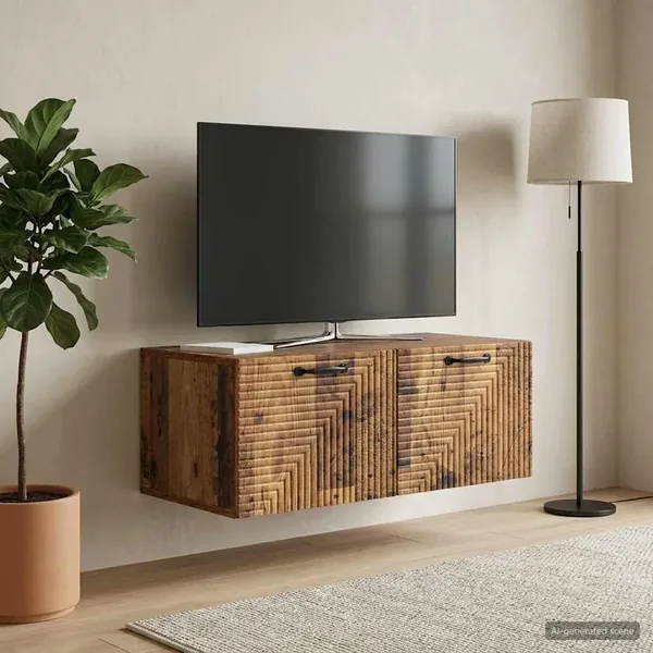 Meuble TV mural Bois ancien 78,5 x 41 x 30 cm Bois d'ingénierie