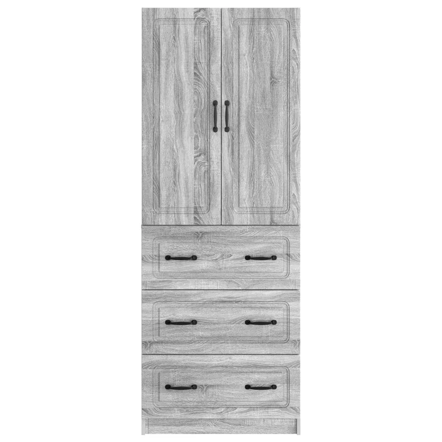 Ensemble de Meubles 2 pcs Sonoma gris 66 x 34,5 x 87 cm - 5