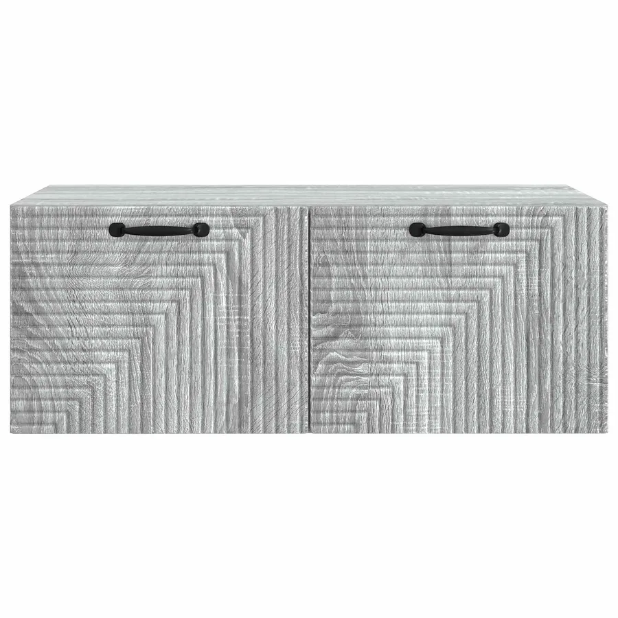 Meuble TV mural Sonoma gris 78,5 x 41 x 30 cm Bois d'ingénierie - 6