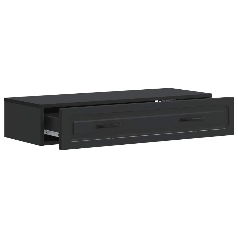 Table d'appoint murale Noir 87,5 x 34,5 x 17 cm - 4