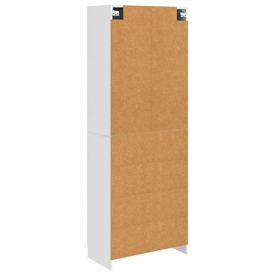 Ensemble de Meubles 2 pcs Blanc brillant 66 x 34,5 x 87 cm - 7